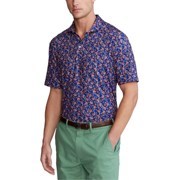 RLX Ralph Lauren Other - RLX Ralph Lauren Printed Lightweight Airflow Jersey Floral Mens Golf Polo XL